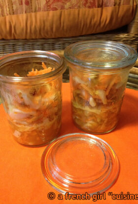 Chicory and Carrot Salad Verrine