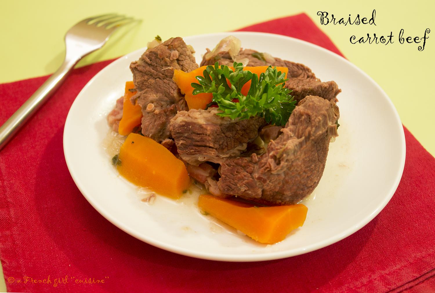 Braised carrot beef