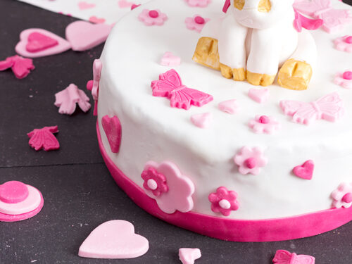 Décorations Gâteau Licorne - Corne Et Cils Non Comestibles - Pour Anniversaire, Mariage Ou Baby Shower