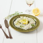 Carpaccio de noix de saint-jacques au thym citronné