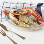 Crevettes géantes à l'ail et à l'huile d'olive cuites au four