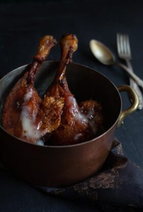 Homemade duck confit