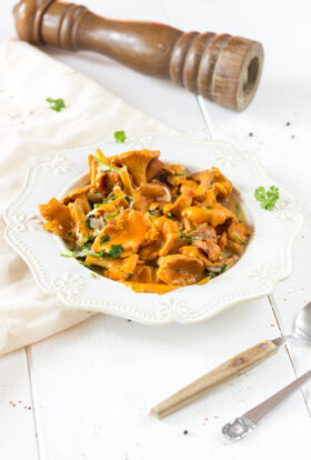 Fried chanterelle recipe
