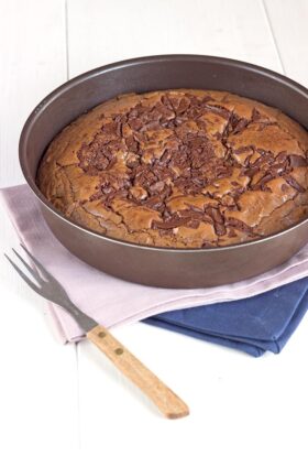 Gâteau fort en chocolat