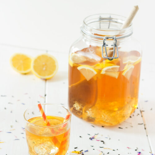 Home made lemon ice tea