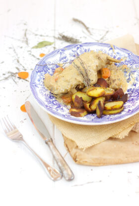 Le lapin à la moutarde et au cidre de Mère Titine