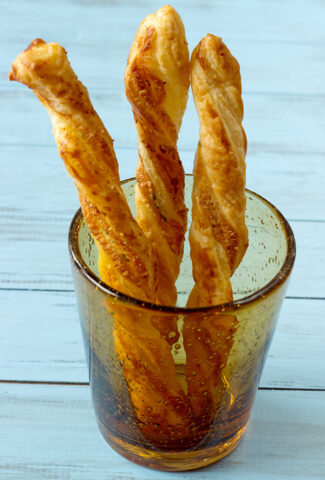 Puff pastry parmesan bread sticks