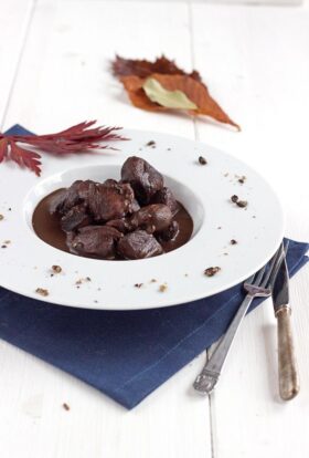 Traditional venison stew