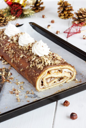 La traditionnelle bûche aux marrons