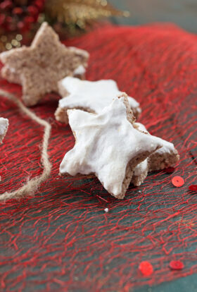 Zimtsterne, cinnamon stars, Christmas cookies {gluten free}