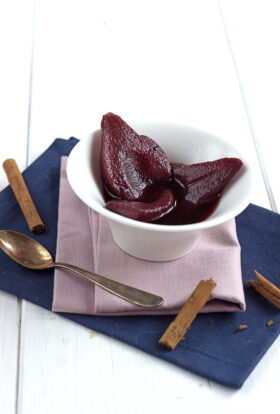 Poached pears in red wine recipe