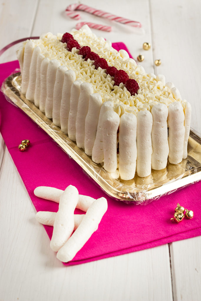 Buche de noel with raspberry, vacherin style - Une French girl cuisine