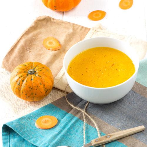 Carrot & mandarin pumpkin soup recipe